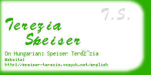 terezia speiser business card